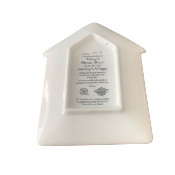 Vintage Disney Retired Daisy’s Flower Shop Mickey’s Village House Plaque - Picture 3 of 6